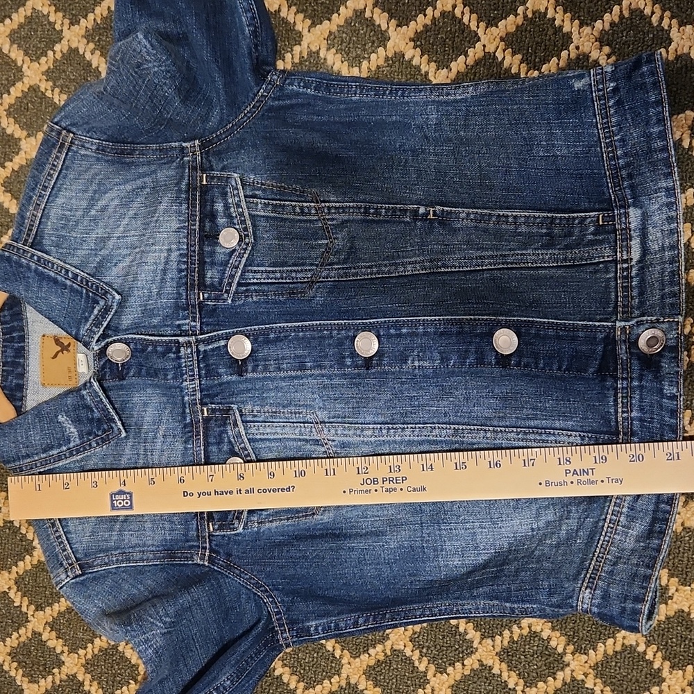 American Eagle Outfitters Blue Denim Jean Jacket - Picture 8 of 8